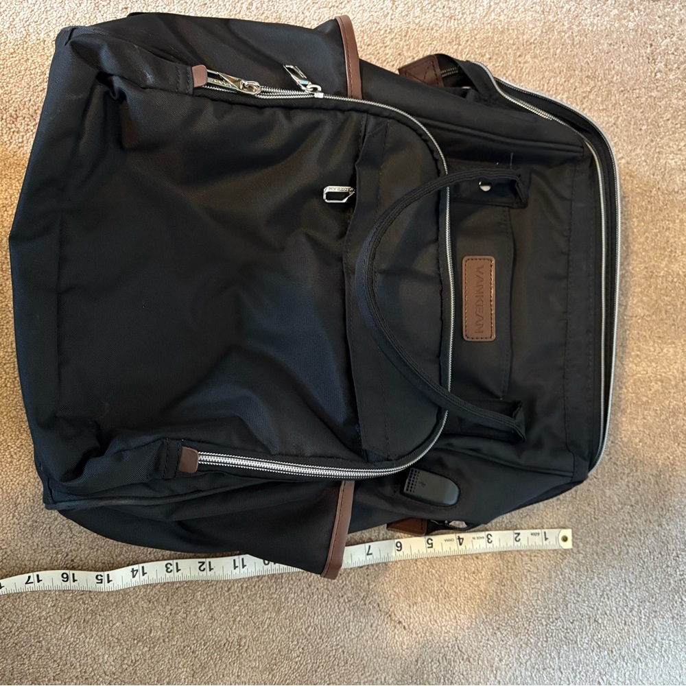 Black Backpack with Computer Pouch - Picture 5 of 6